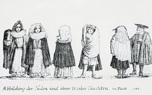 Une représentation des Juifs et de leurs vêtements, 1706 - German School